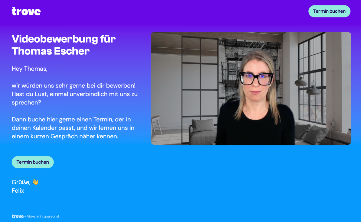 Video Landing Page