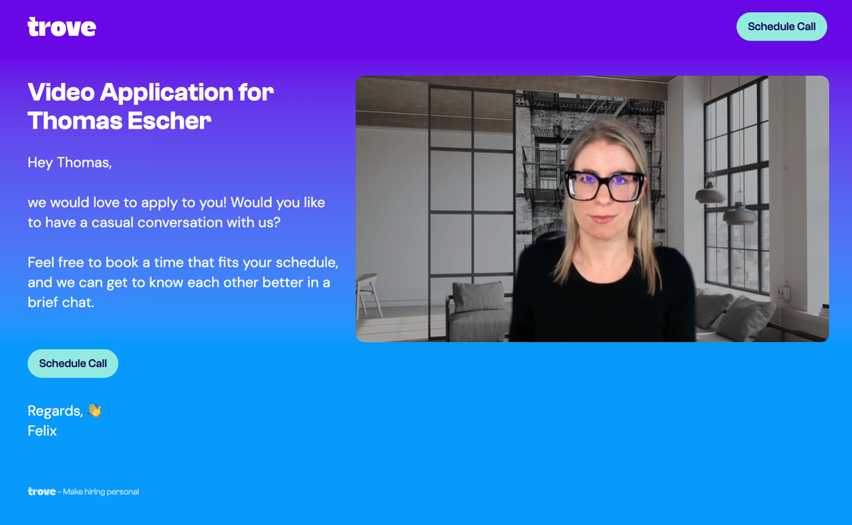 Video Landing Page